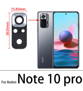 Tkgz Xiaomi Redmi NOTE 10 PRO Arka Kamera Camı Lens Yapışkanlı