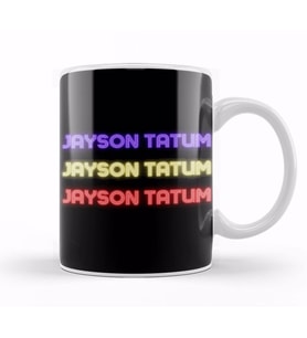 Jayson Tatum  Basketball gifts Vintage Retro Rainbow Quotes For BOYS AND Dad Kupa Bardak Porselen