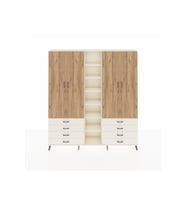 Arges Dolap 10 Raflı 8 Çekmeceli 2 Askılı 220x30x243 Aytaşı-Çam/Aytaşı