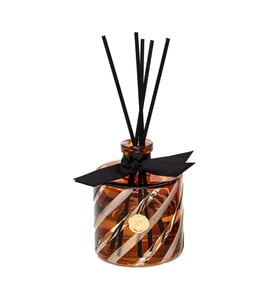 500 ml Kahverengi Spiral Kesme Cam Şişe Dark Amber Oda Kokusu