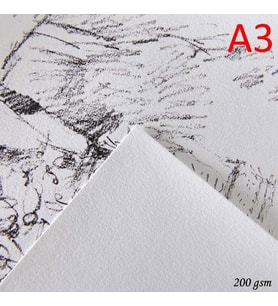 Canson 1557 Dessin JA Beyaz Resim/Çizim Kağıdı 200 gr. A3 10 Adet 