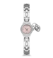 Newera Watch Metal Kordon Kalp Charm Detaylı Minimal Kadın Kol Saati