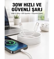 İOS Uyumlu 8 X Xs Xr 11 12 13 14/Pro Max Mini Plus Şarj Kablosu Yeni Nesil