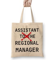 Assistant To The Regional Manager Tee Funny Office Tee 01 Bez Çanta Uzun Saplı