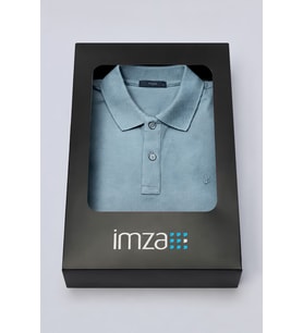 Mavi Polo Yaka Pike Kısa Kol Slim Fit Pamuklu Hediye Kutulu Tişört 1011260169
