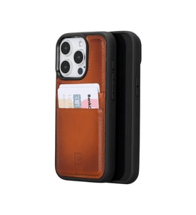 Bouletta Apple iPhone 15 Pro Uyumlu Deri Arka Kapak FXCP RST2EF