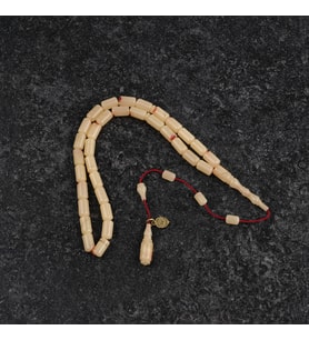 Kadim Katalin Patinli Usta İşi İmzalı Bilek Boy Kesme Kesim 5x9mm Tesbih