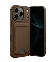 iPhone 17 Pro Max Kelvin Kartvizitli Silikon - Kahverengi