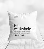 Bilmukabele Açıklamalı Kişiye Özel Yastık
