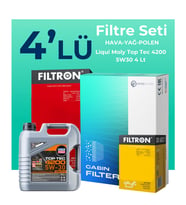 Filtron Skoda SuperB 1.4 TSi Filtre Bakım Seti Liqui Moly Motor Yağlı (2015-2019) 4 Lü