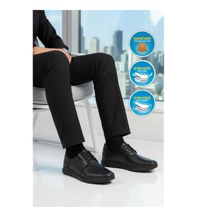 Ayakmod Premium 506 M Siyah Erkek Klasik Ayakkabı