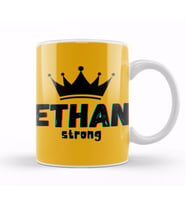 Ethan Name personalized Custom vintage Retro Rainbow Design Gift Baby gift For Him Kupa Bardak Porselen