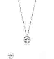 SWAROVSKİ TAŞLI  CRYSTAL 925 AYAR GÜMÜŞ KOLYE