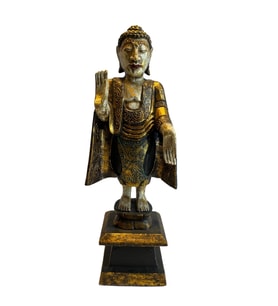 Ahşap El Yapımı Buda Heykel