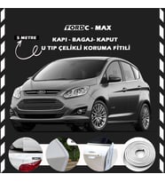 Ford C-MAX Oto Araç Kapı Koruma Fitili 5metre Parlak Beyaz Renk