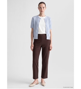 LCW Comfort Kahverengi Beli Lastikli Kadın Pantolon