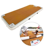 Ayt Sunup SN-24885 Şişme Yüzen Deniz Yatağı İskele Paltform 300x100 Cm 600 Kg Taşır Elektrikli Hava Pompası