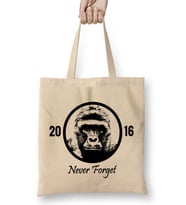 Harambe the Gorilla Bez Çanta Uzun Saplı