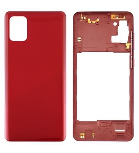 Samsung Galaxy A31 - SM-A315F FULL Kasa Arka Kapak Takım KIRMIZI