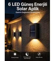 Bahçe Aydınlatması Solar Güneş Enerjili Dekoratik Led Işıklı Lamba