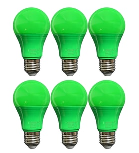 (6 Adet) Osaka 10W Yeşil Işık E27 Duylu (Kalın Duy) Led Ampul