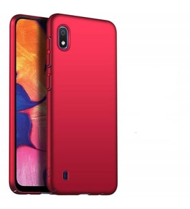 Samsung Galaxy A10 Yumuşak Silikon Kılıf Mavi (Kırmızı)