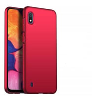 Samsung Galaxy A10 Yumuşak Silikon Kılıf Mavi (Kırmızı)