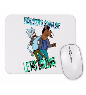 Bojack Horseman Rick and Morty Mouse Pad