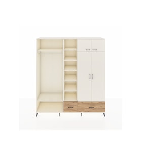 Hyperion Dolap 12 Raflı 2 Çekmeceli 2 Askılı 220x44x243 Aytaşı-Aytaşı/Çam