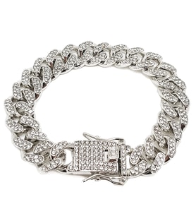 Chavin 12 mm. Kalın Taşlı Alloy Bayan Bileklik er02by