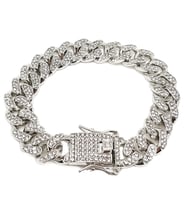 Chavin 12 mm. Kalın Taşlı Alloy Bayan Bileklik er02by