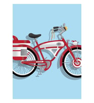 Pee Wee'nin Bisikleti! Tablo Ahşap Poster Dekoratif