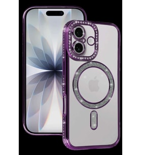 iPhone 17 Joke Simli Magneticsafe Kılıf - Derin Mor
