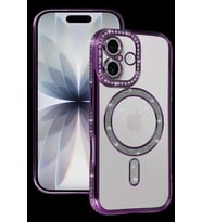 iPhone 17 Joke Simli Magneticsafe Kılıf - Derin Mor