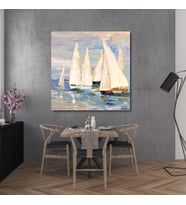 Yağlı Boya Tablo %100 El Yapımı HOME IN JOY  75cmx75cm