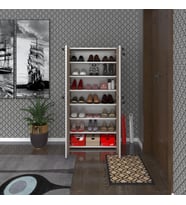 Kenzlife ayakkabılık ayakkabı dolabı kilitli be real crd 140*70*32 kapaklı arkalıklı ofis dolabı iki bölme (Karışık)