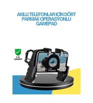 Dört Parmak Destekli Mobil Gamepad Tetikli Oyun Kontrolcüsü