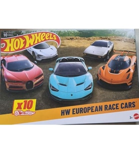 Hot Wheels HYM96 European Race Cars 10-pack