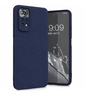 Coverzone Xiaomi Redmi Note 11 Pro ?le Uyumlu K?l?f Z-Mara Lansman Vieri Tam Koruma Arka Kapak Kamera Koruma �?k?nt?l? P�r�zs�z Y�zey Lacivert