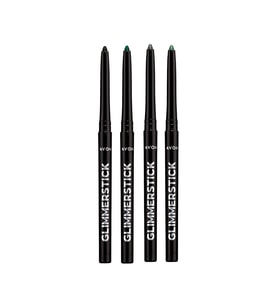 Avon Asansörlü Göz Kalemi Paketi Blackest Black, Emerald, Forest Green ve Saturn Grey (Çok Renkli)