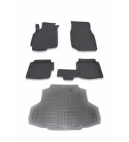 Mitsubishi Lancer 2003-2008 Havuzlu Paspas ve Bagaj Havuzu Seti Bizymo (Siyah)