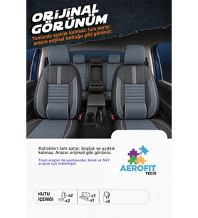 Smart Fortwo Phantom Monza Gri Tay Tüyü Oto Koltuk Kılıfı Tam Set -Ortopedik-Kolay Montaj-Terletmez 2007-2019