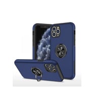iPhone 11 Pro Max Kılıf Elit Yüzüklü Kapak - Lacivert