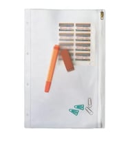 Esselte 4112 Fermuarlı A4 Poşet Dosya (5 li Paket)