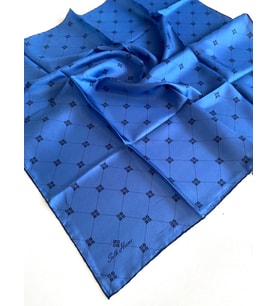 Silk Home Tivil İpek Eşarp 11392-33 Mavi Karışık Desen