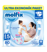 Molfix Bebek Bezi 5 Beden Junior Ultra Ekonomik Paket 80 Adet