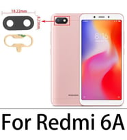 Xiaomi Redmi 6A Arka Kamera Camı Lens Yapışkanlı