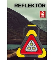 Işıklı Üçgen Reflektör Led Projektör Acil Durum Feneri Flaşör 500 Lümen - Lisinya