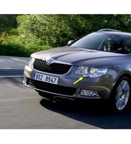 Skoda Superb MK2 2009-2013 Sol Ön Far Yıkama Kapağı Krom 3T0955109A