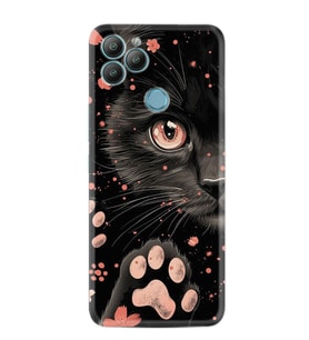 GM22 Kılıf HD Resim Baskılı Kara Kedi StKd -085